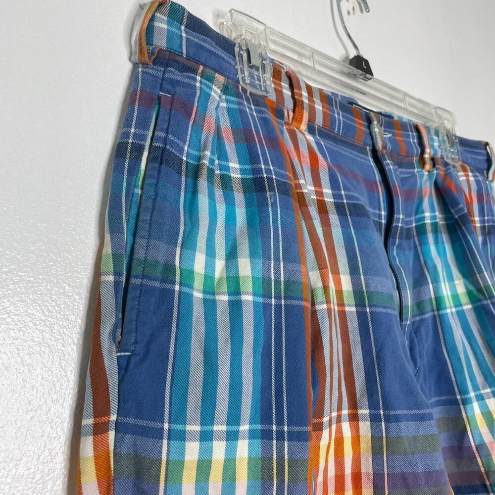 Polo Ralph Lauren Tyler Shorts 35 Mens Plaid Cotton Preppy Summer Classic